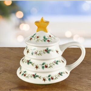 Pfaltzgraff Winterberry® Tree Figural Covered Mug